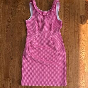 Tyler Boe Pink Textured Sleeveless Sheath Dress